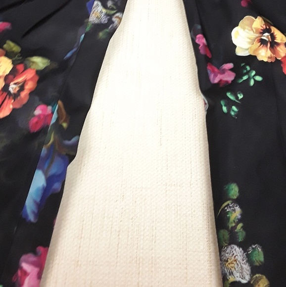 Ted Baker Boho floral oil painting pants NWT Sz 4 - Picture 2 of 8